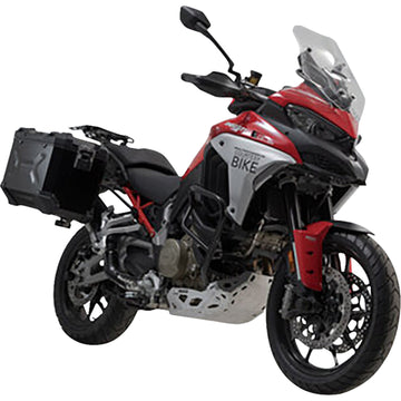 SW-Motech TRAX ADV Aluminum Case System - Black - Ducati Multistrada V4 '21-'24 KFT.22.822.70300/B | Luggage Group