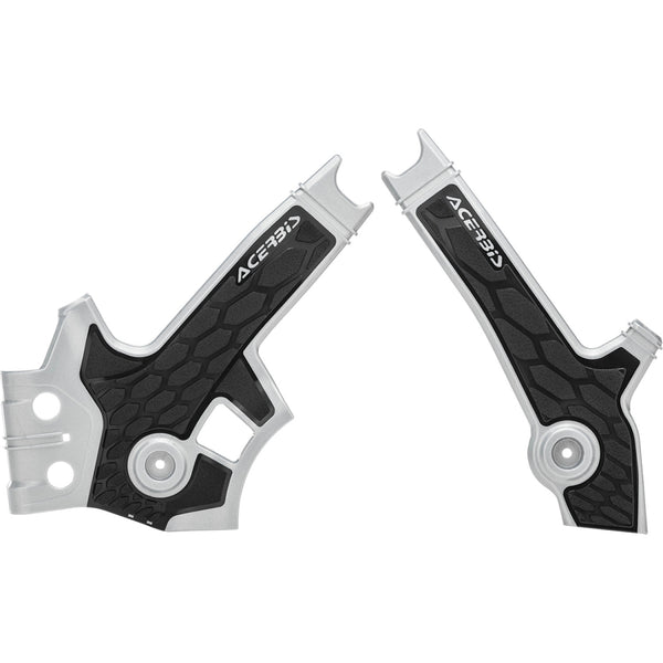 Acerbis X-Grip Frame Guards - Silver/Black - DR 650S/SE 2801931019
