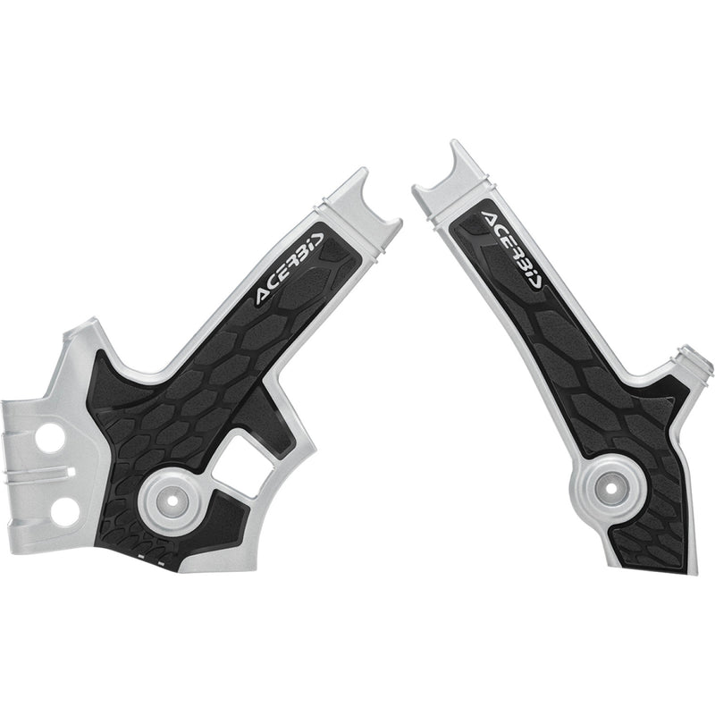 Acerbis X-Grip Frame Guards - Silver/Black - DR 650S/SE 2801931019