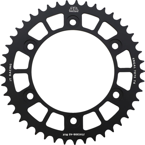 JT Sprockets Rear Sprocket - Honda - Black - 45 Tooth JTA1308.45BLK