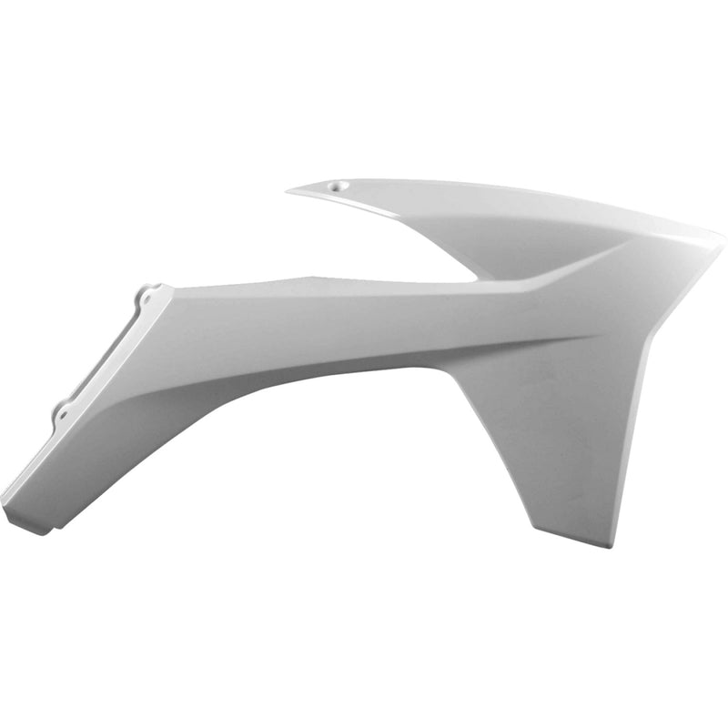 POLISPORT Radiator Cover - White - KTM 8428600001 by Polisport