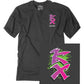 FACTORY EFFEX Kawasaki Retro KX T-Shirt - Heather Charcoal - XL 28-87116