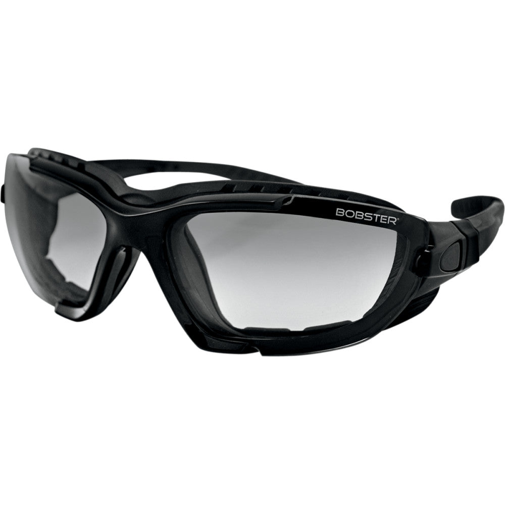 BOBSTER Renegade Convertible Sunglasses - Gloss Black - Clear Lens BREN101