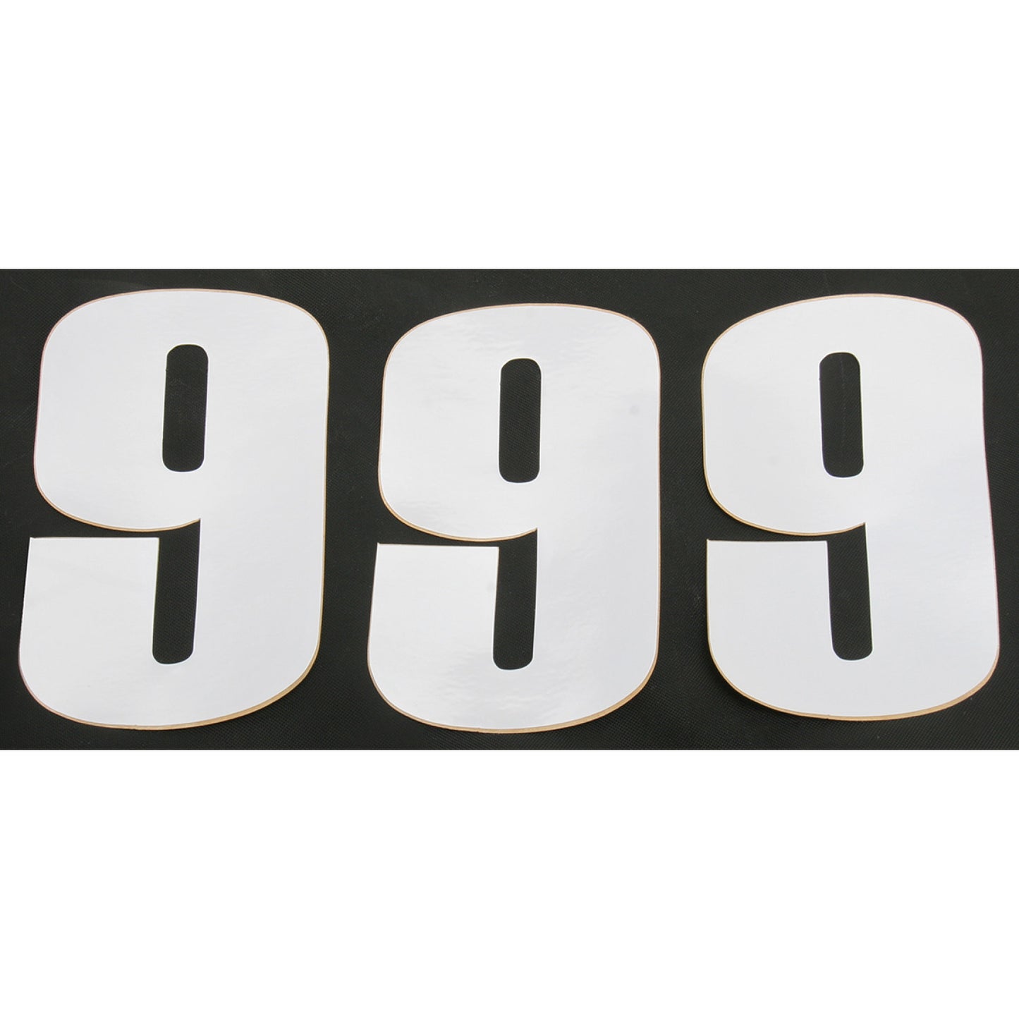 Moose Racing Race Number 9 - White - 6" 80109