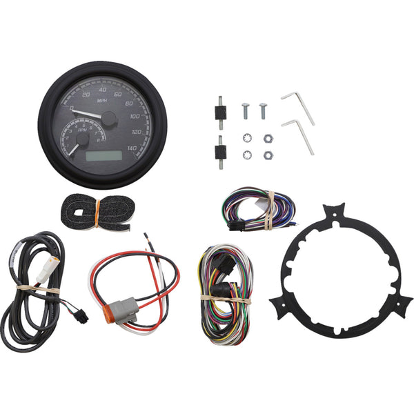 Dakota Digital MVX Series Analog Gauge System - Black/Gray/Black MVX-2002-KG-K