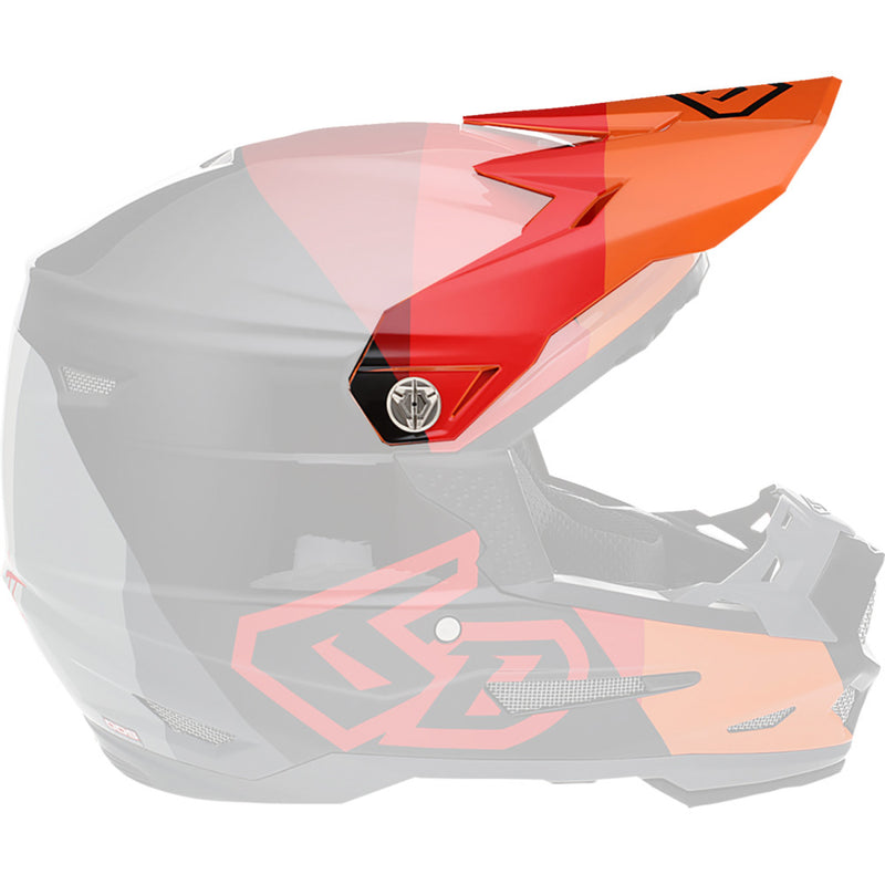 6D HELMETS ATR-2 Visor - Range - Red 72-6111
