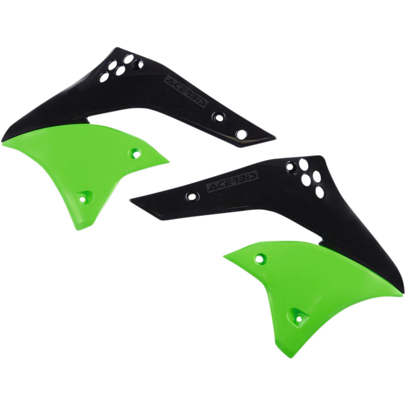 Acerbis Radiator Shrouds - '06 OE Green/Black 2043740215