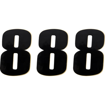 Moose Racing Race Number 8 - Black - 4.5" 80018
