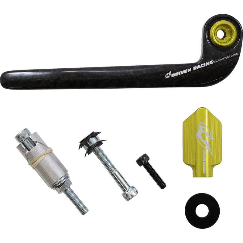 DRIVEN RACING Lever Guard - Carbon Fiber - Clutch - Gold DCTDLG-2-GD