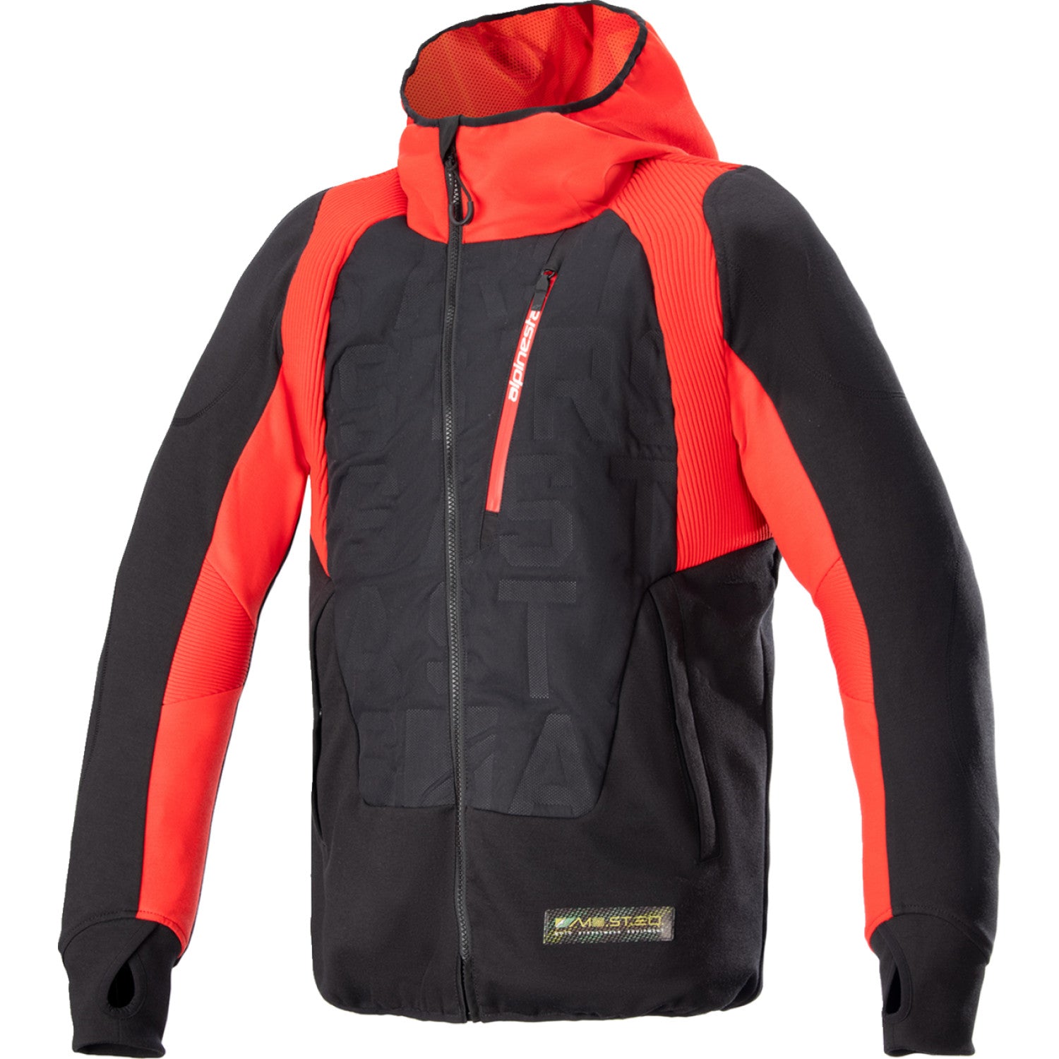 ALPINESTARS MSE Hybrid Hooded Jacket - Black/Red - 4XL 4201824-1463-4X