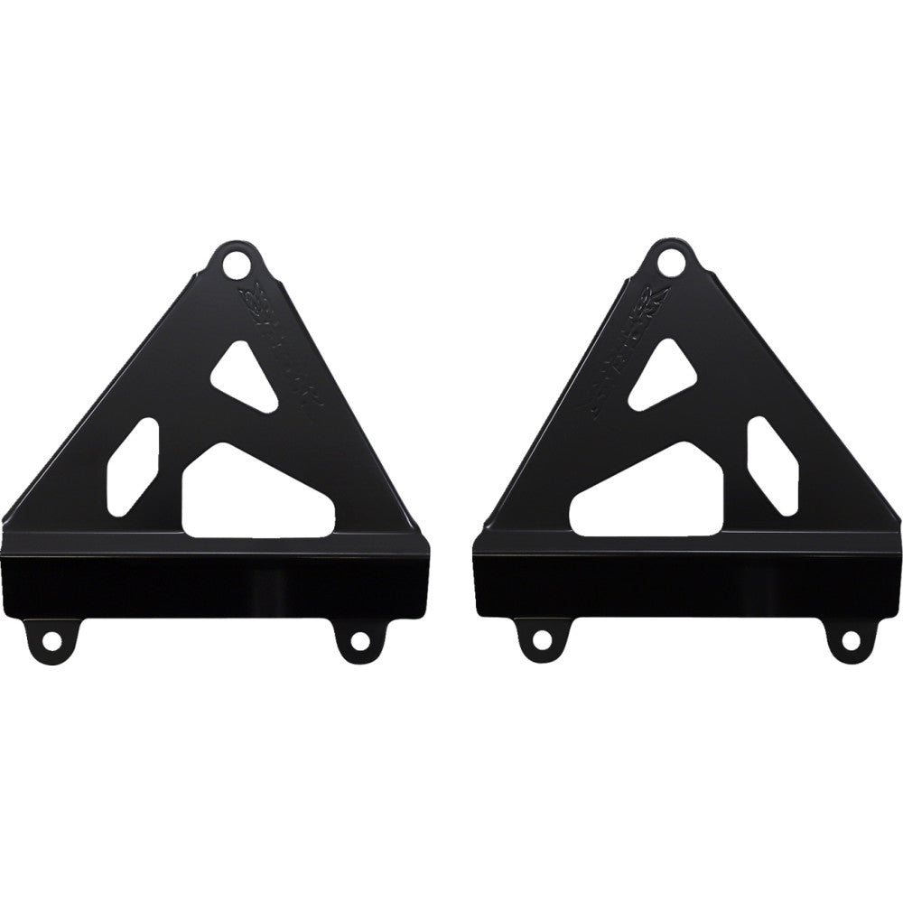 WORKS CONNECTION Radiator Brace Set - Black - Honda 18-B710