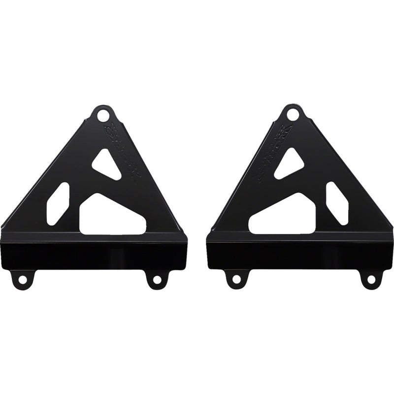 WORKS CONNECTION Radiator Brace Set - Black - Honda 18-B710
