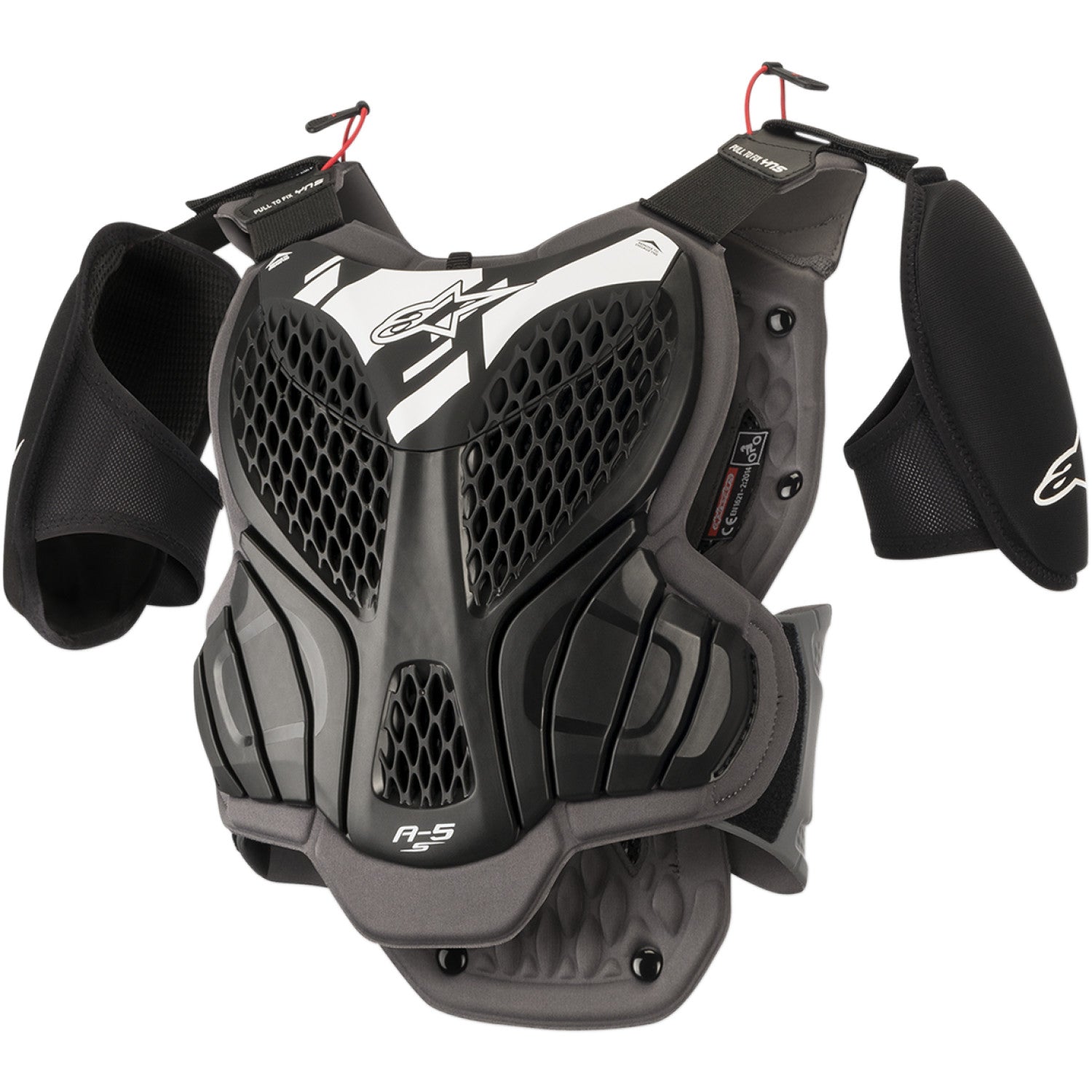 ALPINESTARS Youth A-5s Body Armor - Black/Gray - L/XL 6740518-105-LXL