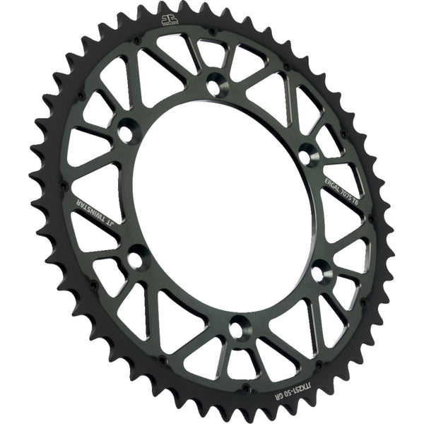 JT Sprockets Steel Rear Sprocket - Graphite - 50 Tooth JTX251.50GR