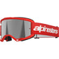 Alpinestars Vision 3 Goggle - Wordmark - Red - Silver Mirror 5103325-3094 | Goggles 