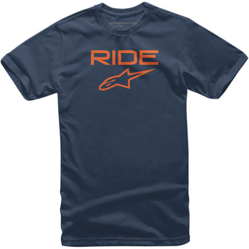 ALPINESTARS Ride 2.0 T-Shirt - Navy/Orange - Medium 103872000-7032M