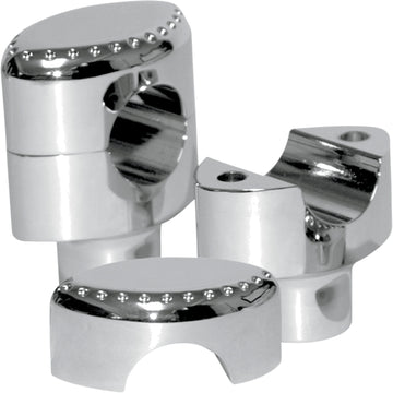 LA Choppers Risers - Drilled - 1-1/2" - Chrome LA-7403-01