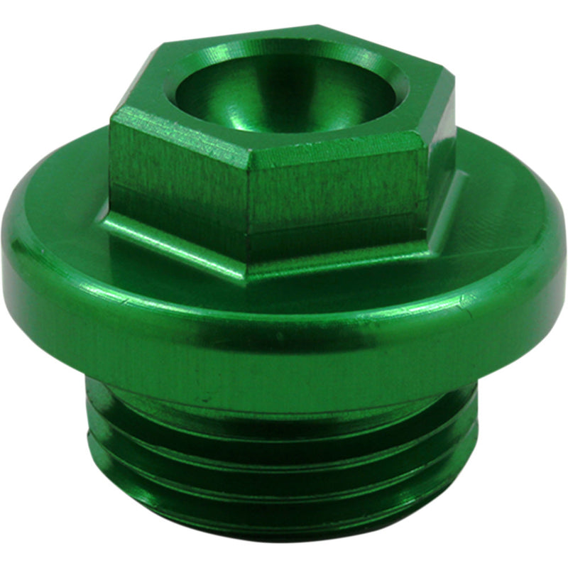 WORKS CONNECTION Oil Fill Plug - Green - Kawasaki/Suzuki 24-198