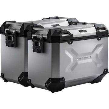 SW-Motech TRAX ADV Aluminum Case System - Silver - Honda VFR1200X '11-'17 KFT.01.660.70100/S | Luggage Group