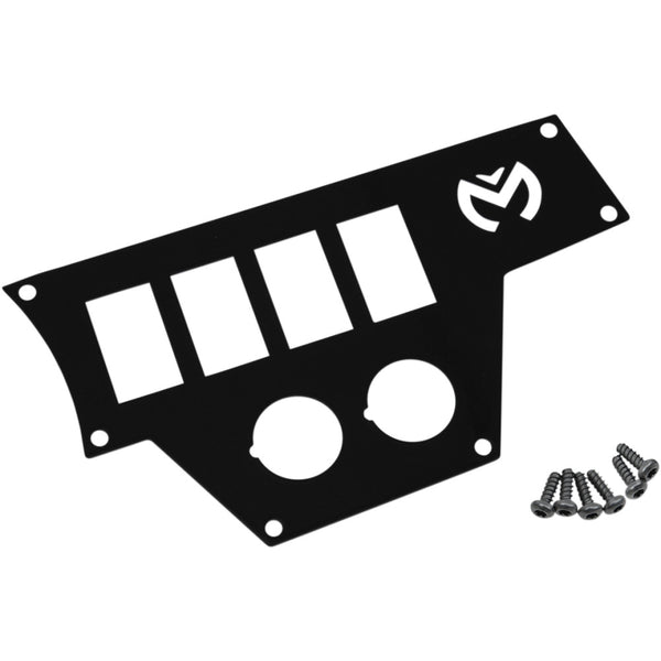 Moose Offroad Dash Plate - Large - Right - Black 100-4370-PU