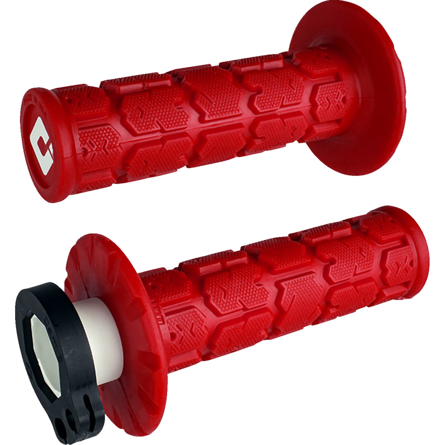 ODI Rogue MX Lock-On Grip Red by Parts Unlimited