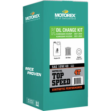 Motorex Oil Change Kit - Kawasaki KX 250 - 10W-40 311247