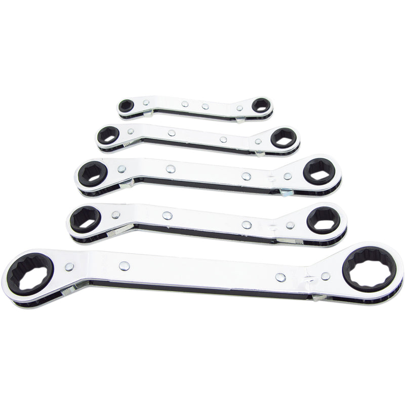 Lang Tools Wrench Set - Ratcheting Offset - SAE ROWM-5 | Lang Tools | Miscellaneous Tools