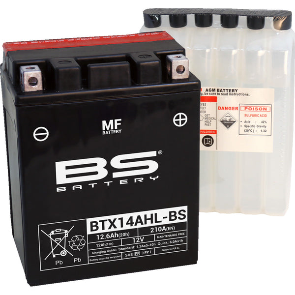 BS Battery Battery - BTX14AHL-BS (YTX) 300607