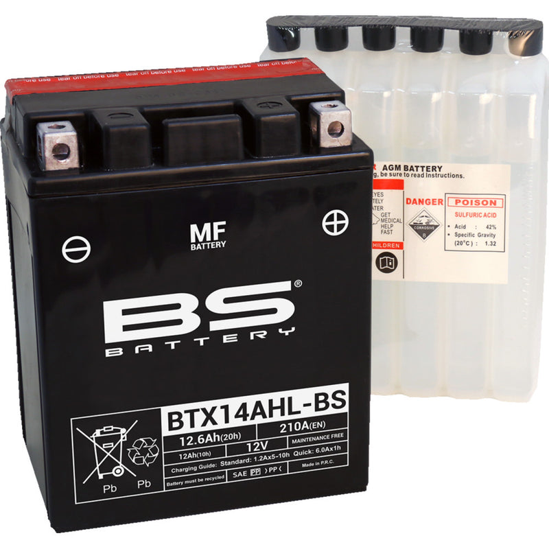 BS Battery Battery - BTX14AHL-BS (YTX) 300607