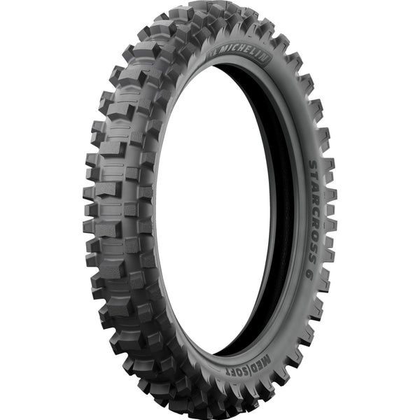 Michelin Tire - StarCross 6 Medium Soft - Rear - 110/90-19 - 62M 77166