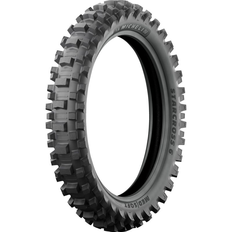 Michelin Tire - StarCross 6 Medium Soft - Rear - 110/90-19 - 62M 77166 | Tire M X Rear | Michelin