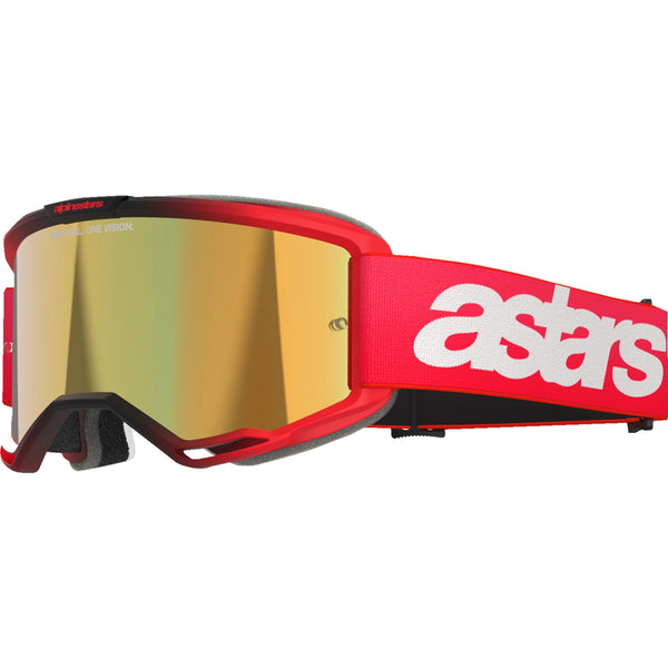 Alpinestars Vision 5 Goggle - Blaze - Red - Gold Mirror 5102125-3115
