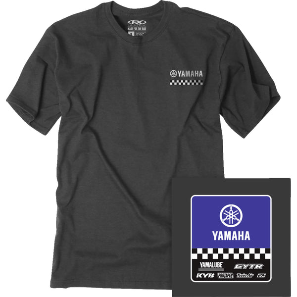 Factory Effex Yamaha Starting Line T-Shirt - Heather Charcoal - 2XL 27-87208