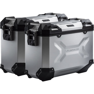 SW-Motech TRAX ADV Aluminum Case System - Silver - Ducati Multistrada 1200 '10-'14 KFT.22.140.70000/S | Luggage Group