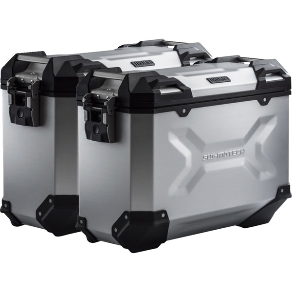 SW-Motech TRAX ADV Aluminum Case System - Silver - Ducati Multistrada 1200 '10-'14 KFT.22.140.70000/S