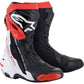 ALPINESTARS Supertech R Boots - Black/White/Red - US 6 / EU 39 2220021-123-39