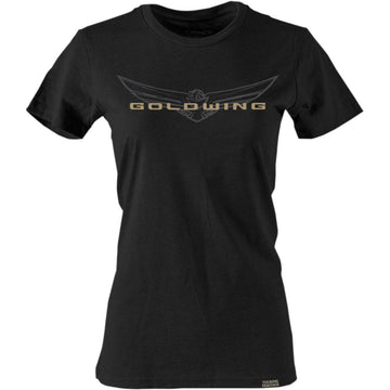 FACTORY EFFEX Women's Goldwing Sketched T-Shirt - Black - Medium 25-87842