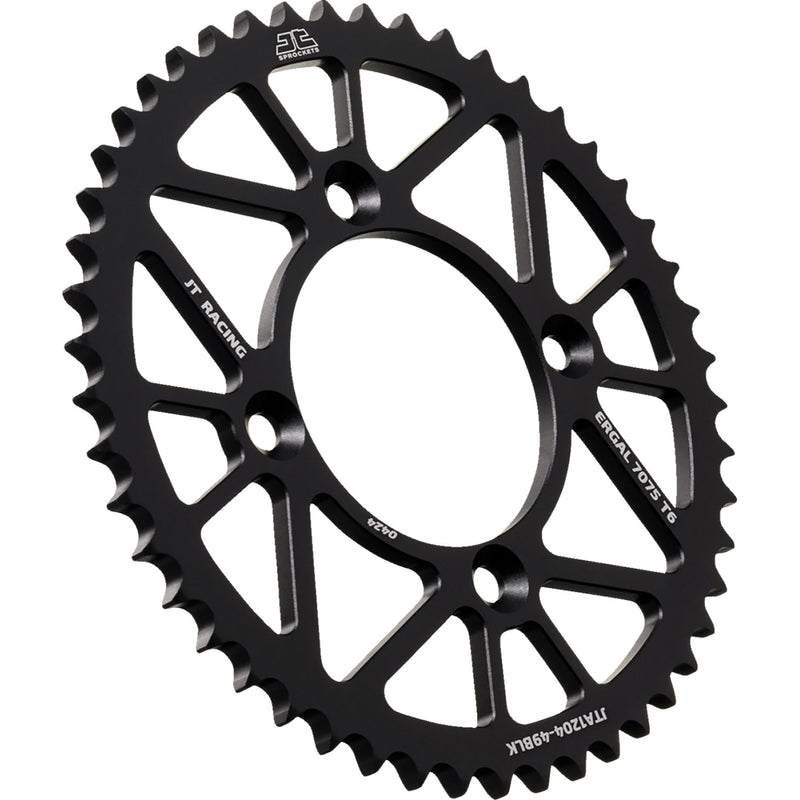JT SPROCKETS Rear Sprocket - Aluminum - 49 Tooth - Black - CRF 125FB JTA1204.49BLK by JT Rear Sprockets   Aluminum/Alloy