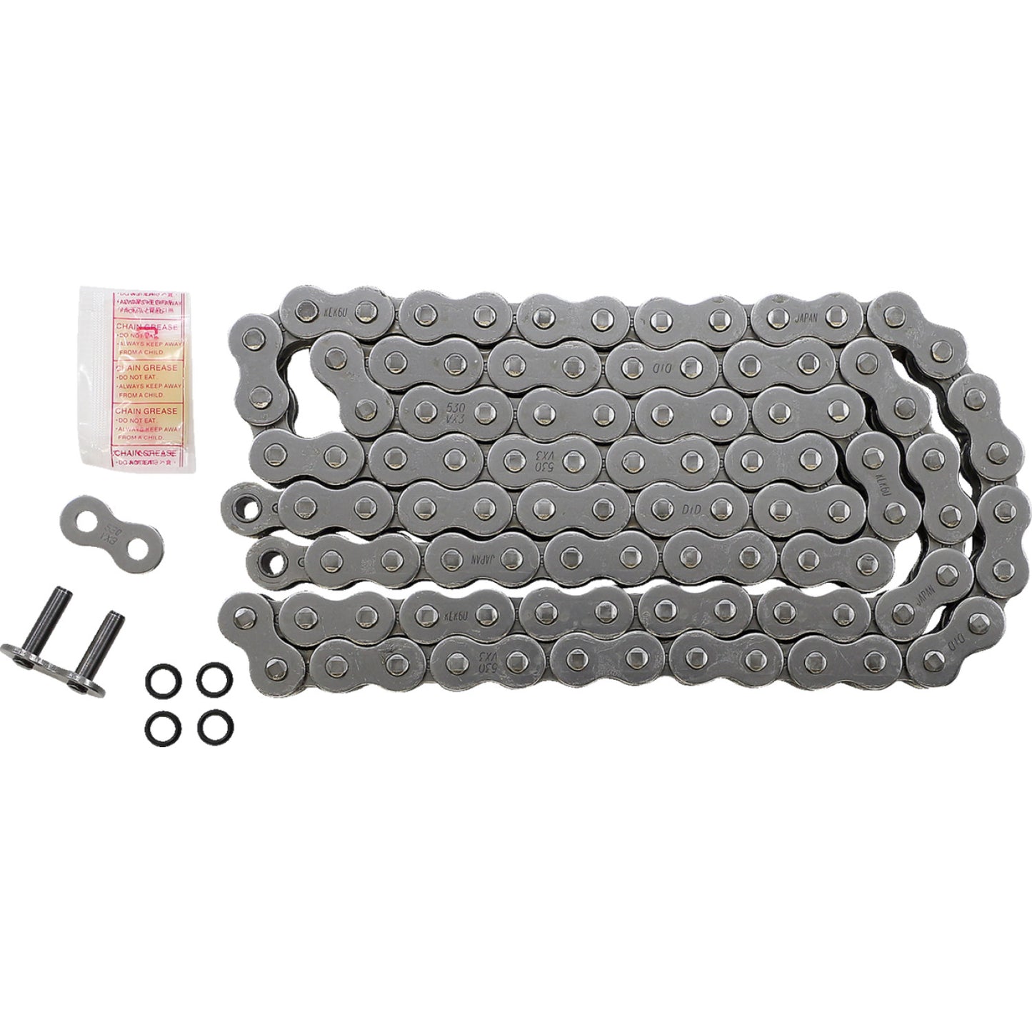 DID 530 VX3 - Drive Chain - 100 Links - Natural M530VX3X100ZB | Drive Chain   X'ring Types