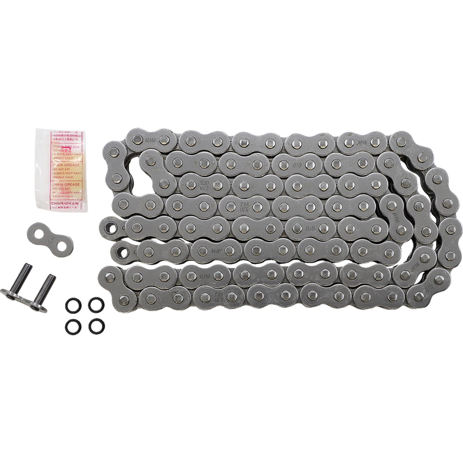 DID 530 VX3 - Drive Chain - 100 Links - Natural M530VX3X100ZB | Drive Chain   X'ring Types