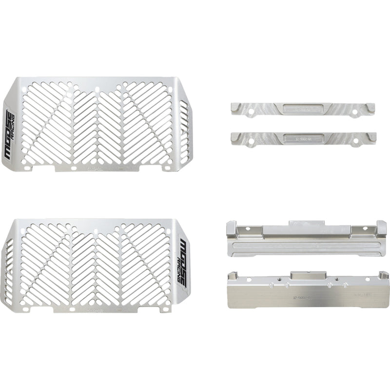 Moose Racing Billet Radiator Guards - Silver - Yamaha 12-5002