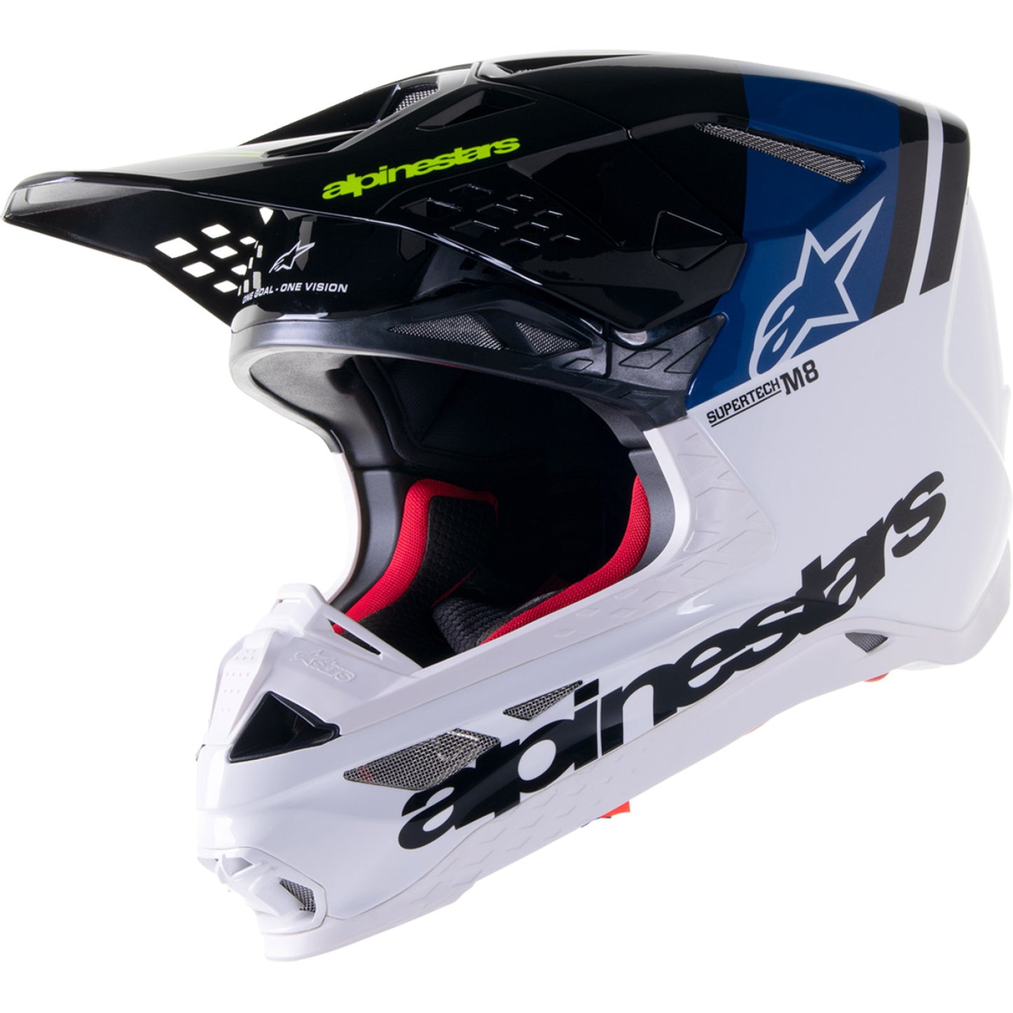 ALPINESTARS Supertech M8 Helmet - Radium 2 - MIPS? - Gloss Blue/White - XS 8301523-9702-XS