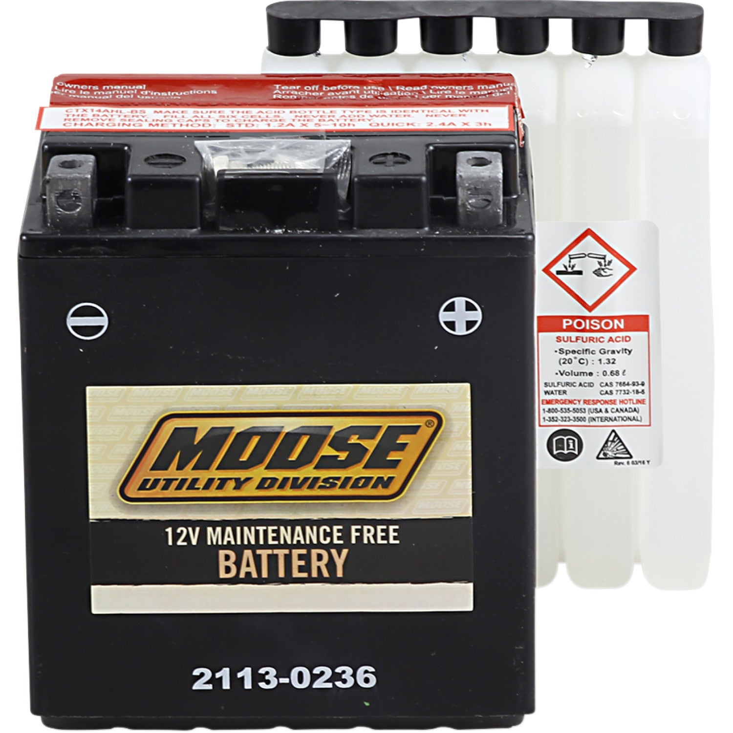 Moose Utility AGM Battery - YTX14AHL-BS MTX14AHL-BS | Battery Group