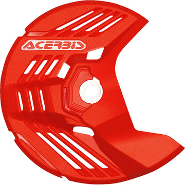 ACERBIS Disc Cover - Linear - Red - Honda | Kawasaki | Sherco | Yamaha 2985050004