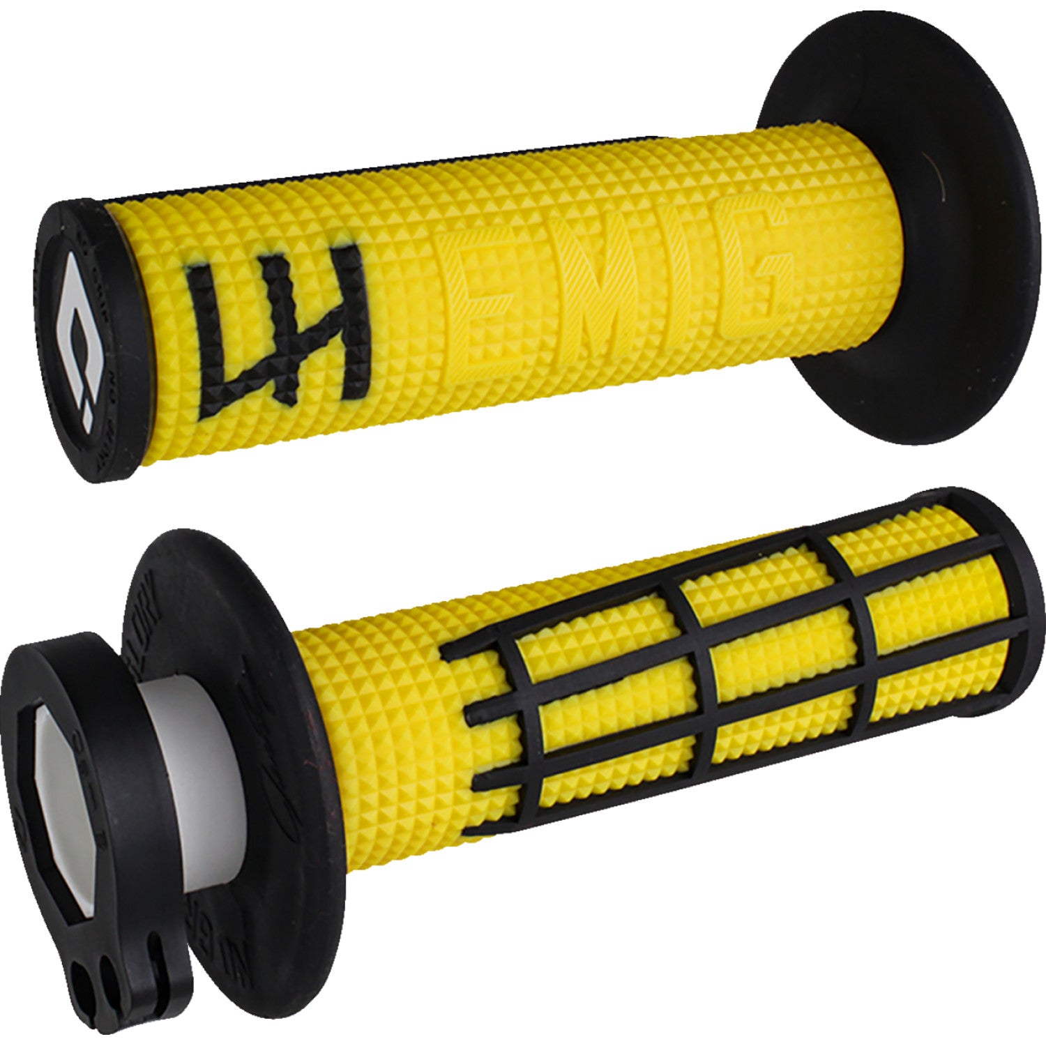 ODi Emig 2.0 - V2 Lock-On Grip Yellow/Black by Parts Unlimited