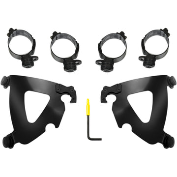 Memphis Shades Road Warrior Mounting Kit - Black - FLSB MEB2043