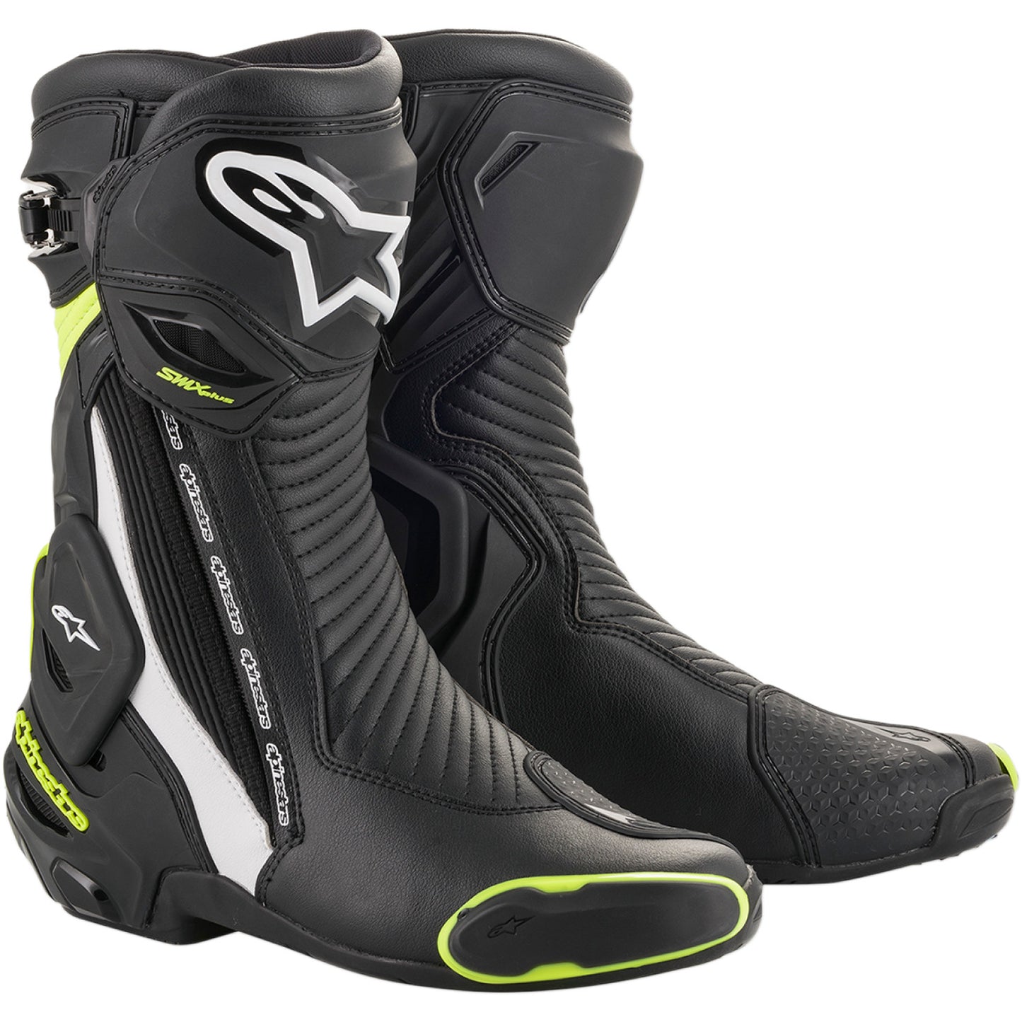 ALPINESTARS SMX+ Boots - Black/White/Yellow Fluorescent - US 11.5 / EU 46 2221019-125-46