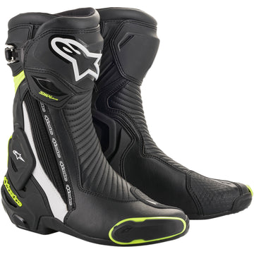 ALPINESTARS SMX+ Boots - Black/White/Yellow Fluorescent - US 6 / EU 39 2221019-125-39