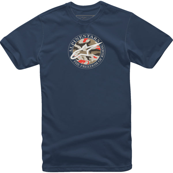 Alpinestars Dot Camo T-Shirt - Navy - Medium 12137266070M