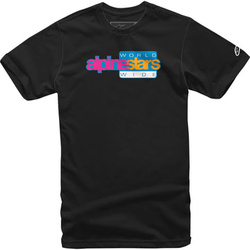 ALPINESTARS World Wide Again T-Shirt - Black - 2XL 1232-72236-102X